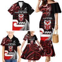 Aotearoa Toitu He Whakaputanga Family Matching Mermaid Dress and Hawaiian Shirt Toitu Te Tiriti O Waitangi LT05 - Polynesian Pride