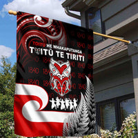 Aotearoa Toitu He Whakaputanga Garden Flag Toitu Te Tiriti O Waitangi LT05 - Polynesian Pride