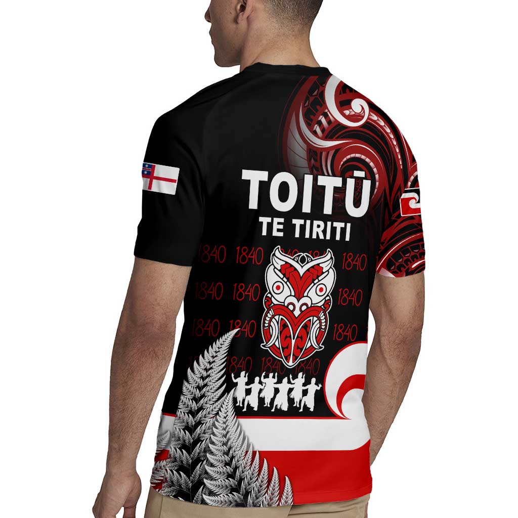 Aotearoa Toitu He Whakaputanga Rugby Jersey Toitu Te Tiriti O Waitangi LT05 - Polynesian Pride
