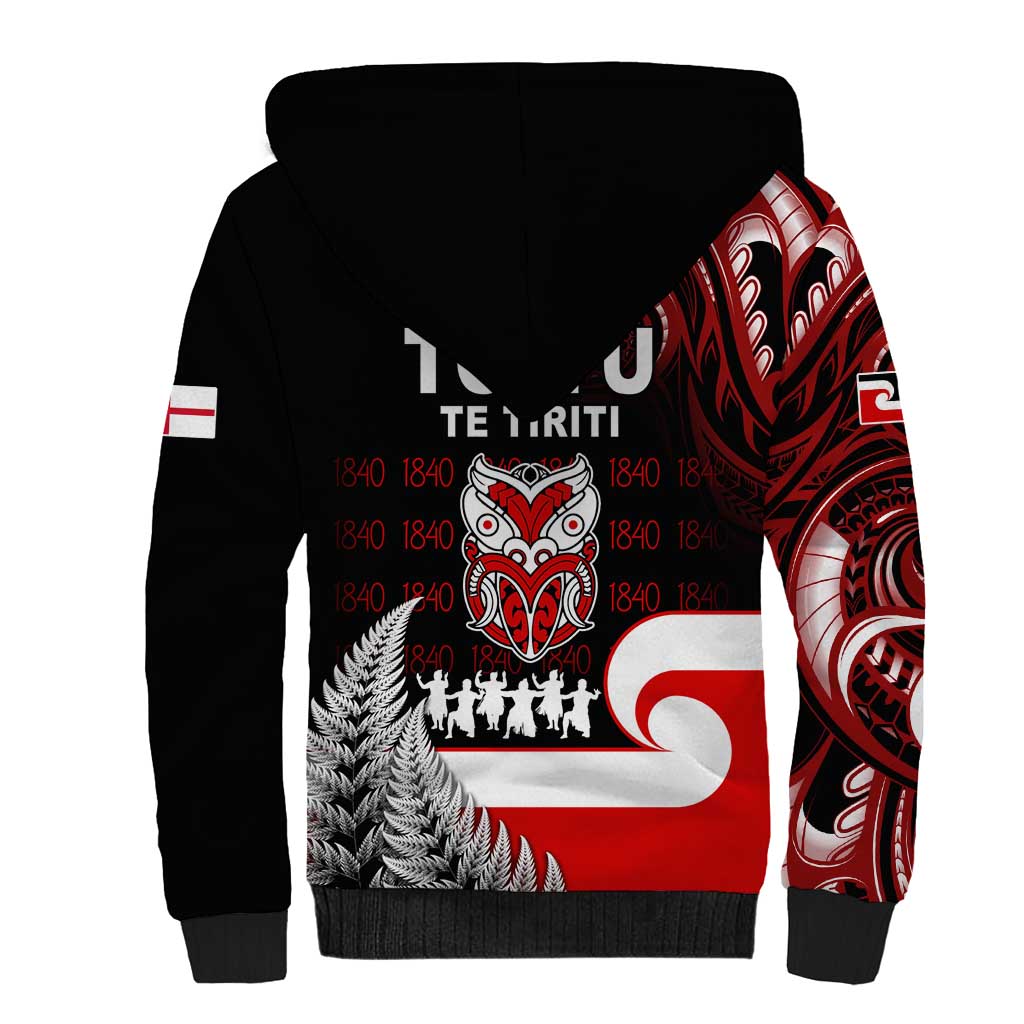 Aotearoa Toitu He Whakaputanga Sherpa Hoodie Toitu Te Tiriti O Waitangi LT05 - Polynesian Pride