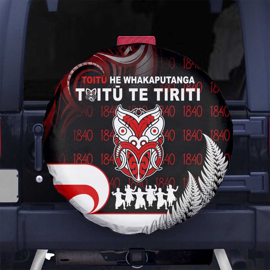 Aotearoa Toitu He Whakaputanga Spare Tire Cover Toitu Te Tiriti O Waitangi LT05 - Polynesian Pride