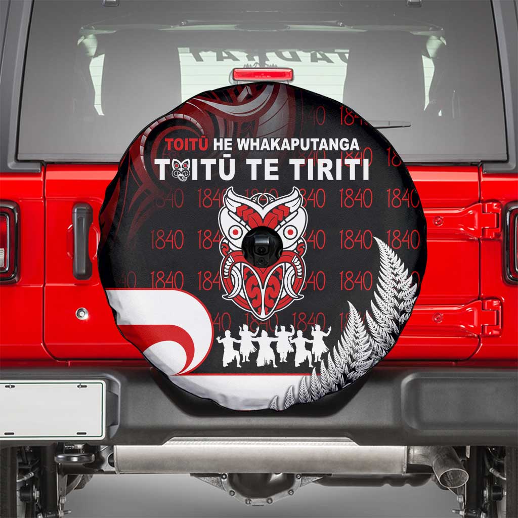 Aotearoa Toitu He Whakaputanga Spare Tire Cover Toitu Te Tiriti O Waitangi LT05 - Polynesian Pride