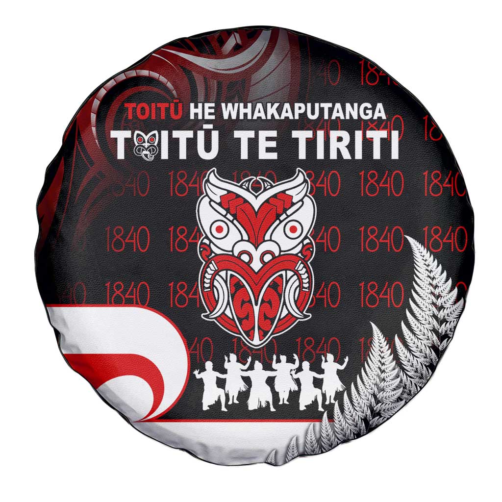 Aotearoa Toitu He Whakaputanga Spare Tire Cover Toitu Te Tiriti O Waitangi LT05 - Polynesian Pride