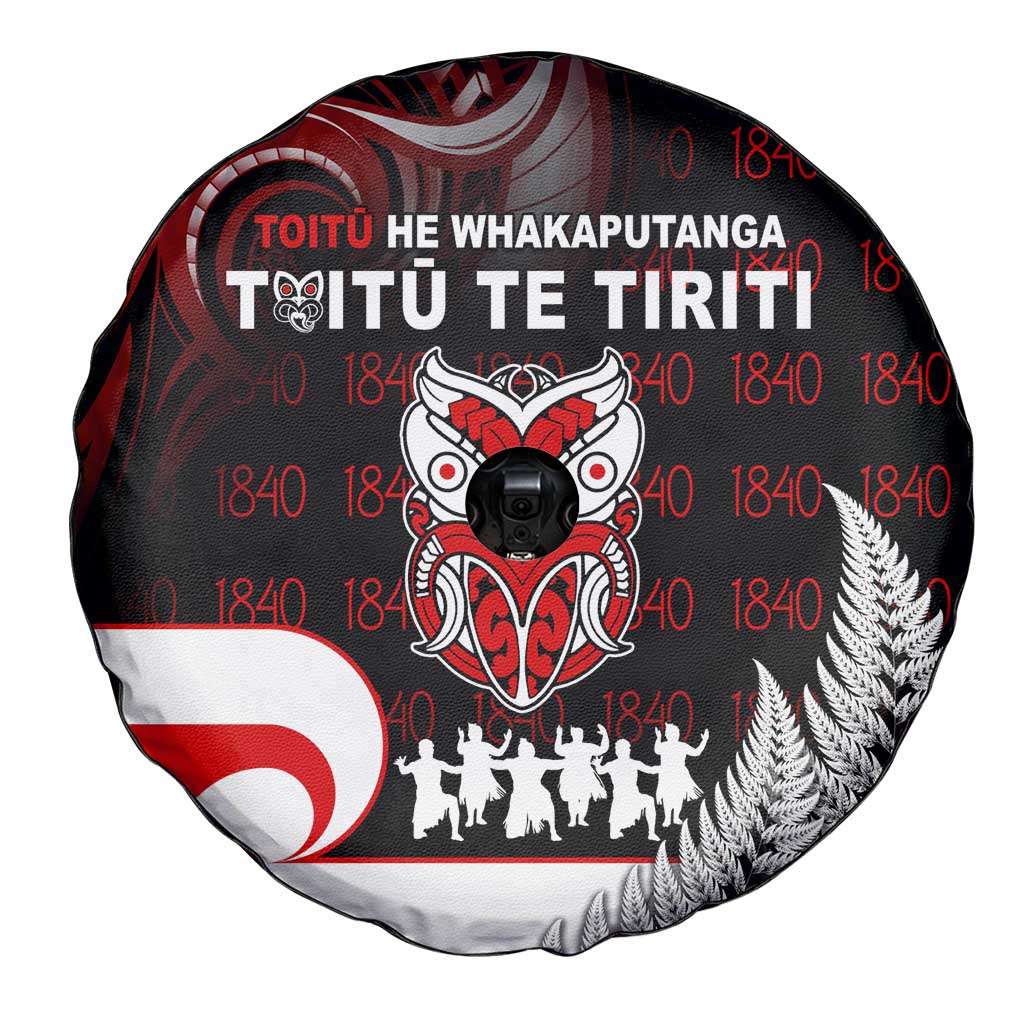 Aotearoa Toitu He Whakaputanga Spare Tire Cover Toitu Te Tiriti O Waitangi LT05 - Polynesian Pride