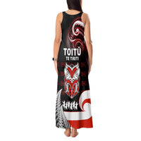 Aotearoa Toitu He Whakaputanga Tank Maxi Dress Toitu Te Tiriti O Waitangi LT05 - Polynesian Pride