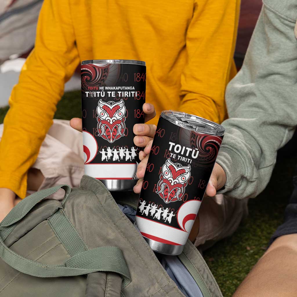 Aotearoa Toitu He Whakaputanga Tumbler Cup Toitu Te Tiriti O Waitangi LT05 - Polynesian Pride