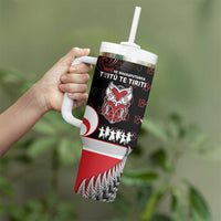 Aotearoa Toitu He Whakaputanga Tumbler With Handle Toitu Te Tiriti O Waitangi LT05 - Polynesian Pride