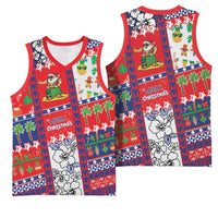 Wallis And Futuna Christmas Basketball Jersey Festive Beach Vibes LT05 - Polynesian Pride