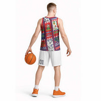 Wallis And Futuna Christmas Basketball Jersey Festive Beach Vibes LT05 - Polynesian Pride
