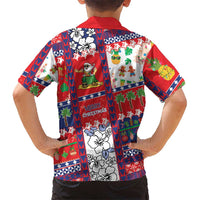 Wallis And Futuna Christmas Family Matching Mermaid Dress and Hawaiian Shirt Festive Beach Vibes LT05 - Polynesian Pride
