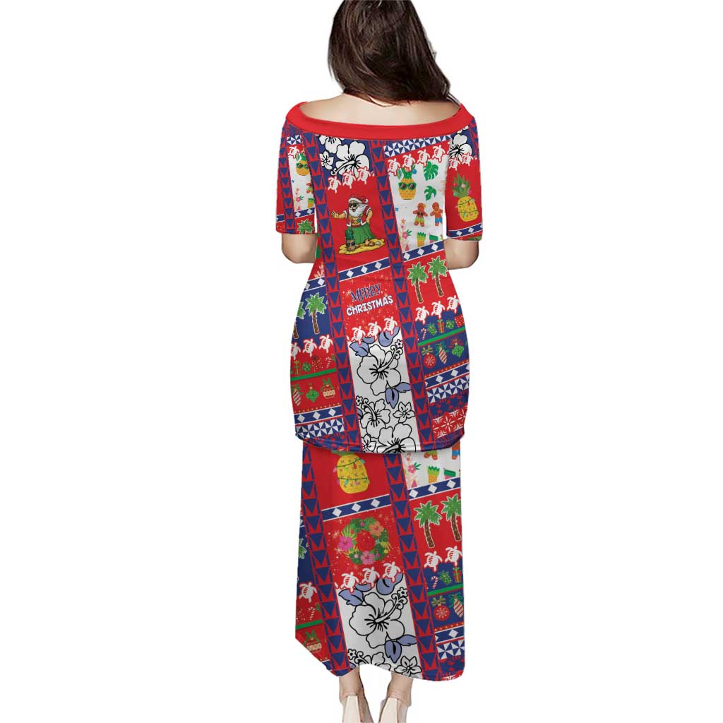 Wallis And Futuna Christmas Family Matching Puletasi and Hawaiian Shirt Festive Beach Vibes LT05 - Polynesian Pride
