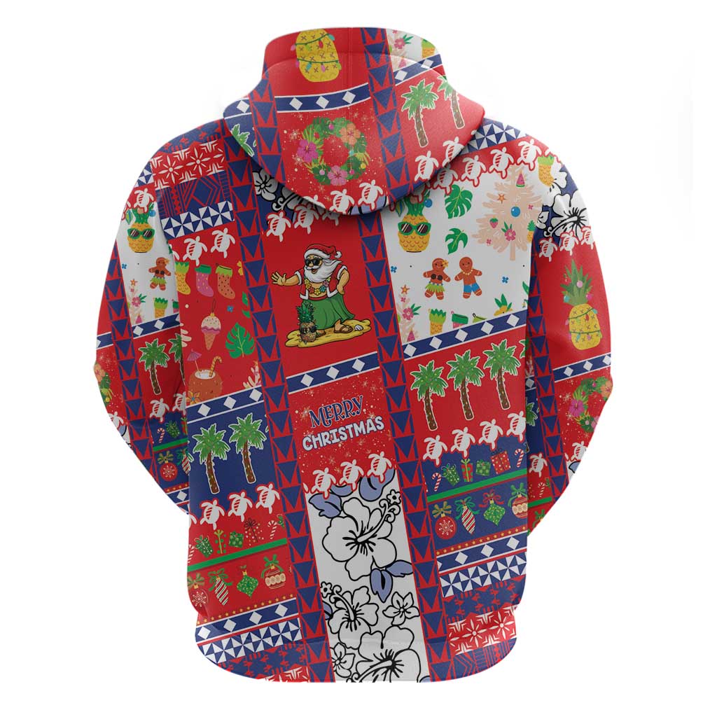 Wallis And Futuna Christmas Hoodie Festive Beach Vibes LT05 - Polynesian Pride