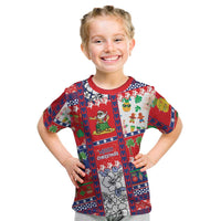 Wallis And Futuna Christmas Kid T Shirt Festive Beach Vibes - Polynesian Pride