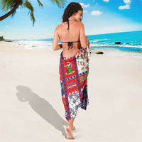 Wallis And Futuna Christmas Sarong Festive Beach Vibes - Polynesian Pride