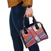 Wallis And Futuna Christmas Shoulder Handbag Festive Beach Vibes - Polynesian Pride