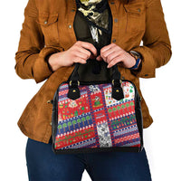Wallis And Futuna Christmas Shoulder Handbag Festive Beach Vibes - Polynesian Pride