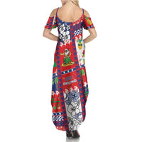 Wallis And Futuna Christmas Summer Maxi Dress Festive Beach Vibes - Polynesian Pride
