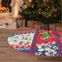 Wallis And Futuna Christmas Tree Skirt Festive Beach Vibes LT05 - Polynesian Pride