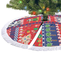 Wallis And Futuna Christmas Tree Skirt Festive Beach Vibes LT05 - Polynesian Pride