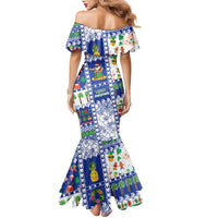 Northern Mariana Islands Christmas Family Matching Mermaid Dress and Hawaiian Shirt Festive Beach Vibes LT05 - Polynesian Pride
