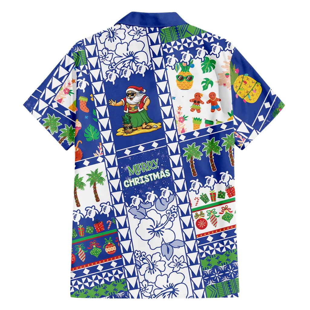 Northern Mariana Islands Christmas Family Matching Tank Maxi Dress and Hawaiian Shirt Festive Beach Vibes LT05 - Polynesian Pride