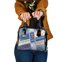 Northern Mariana Islands Christmas Shoulder Handbag Festive Beach Vibes - Polynesian Pride