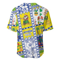 New Caledonia Christmas Baseball Jersey Festive Beach Vibes - Polynesian Pride