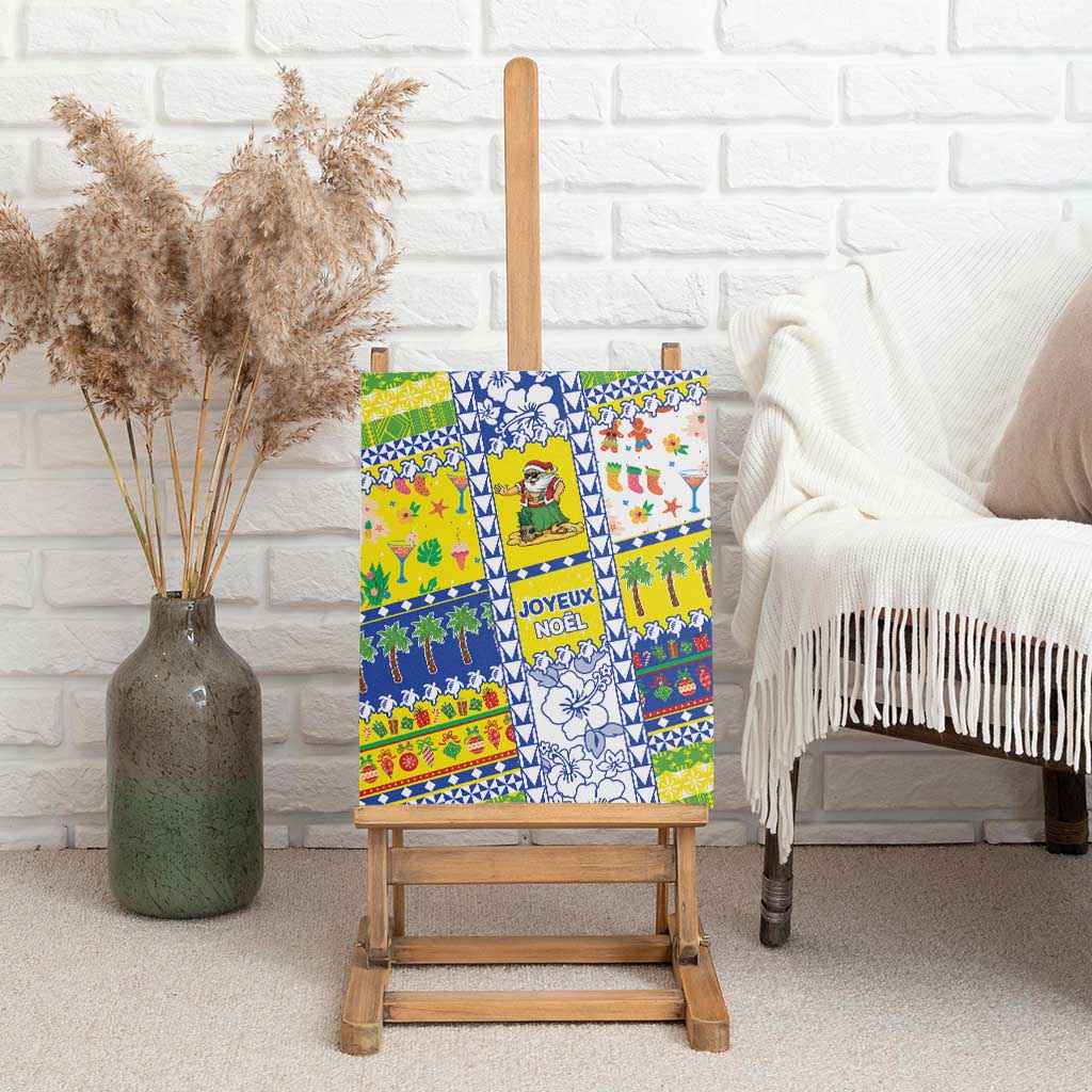 New Caledonia Christmas Canvas Wall Art Festive Beach Vibes - Polynesian Pride