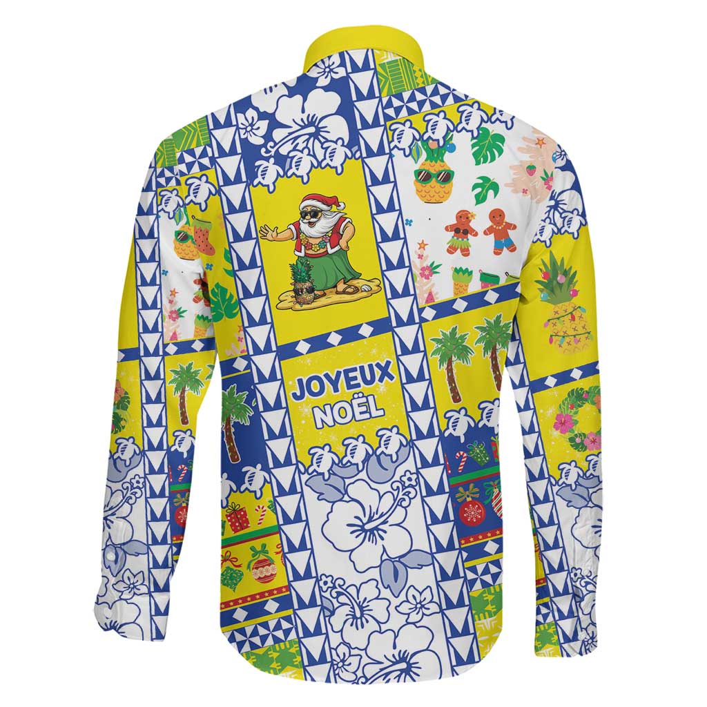 New Caledonia Christmas Family Matching Long Sleeve Bodycon Dress and Hawaiian Shirt Festive Beach Vibes LT05 - Polynesian Pride