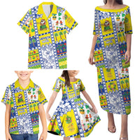 New Caledonia Christmas Family Matching Puletasi and Hawaiian Shirt Festive Beach Vibes LT05 - Polynesian Pride