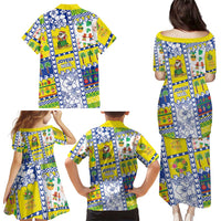 New Caledonia Christmas Family Matching Puletasi and Hawaiian Shirt Festive Beach Vibes LT05 - Polynesian Pride