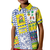 New Caledonia Christmas Kid Polo Shirt Festive Beach Vibes - Polynesian Pride