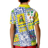 New Caledonia Christmas Kid Polo Shirt Festive Beach Vibes - Polynesian Pride