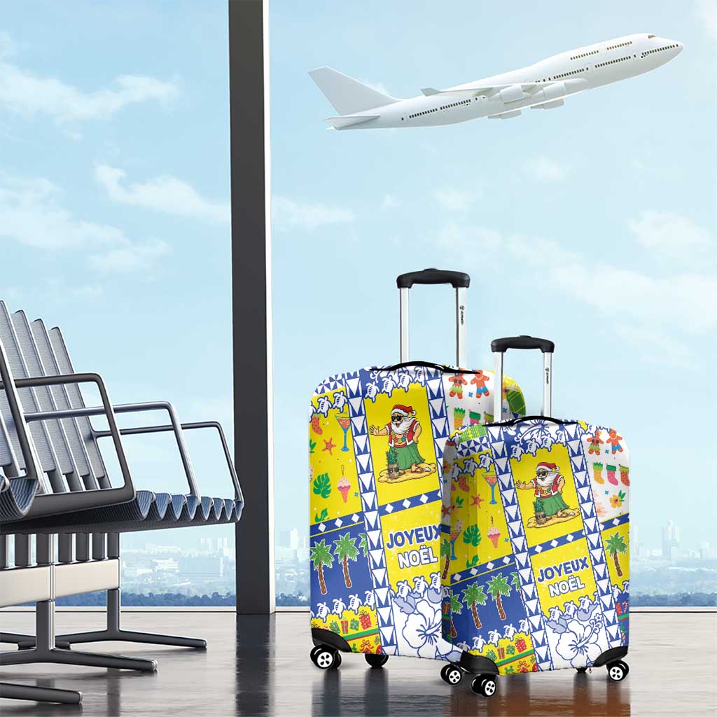 New Caledonia Christmas Luggage Cover Festive Beach Vibes - Polynesian Pride
