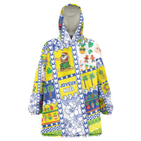 New Caledonia Christmas Wearable Blanket Hoodie Festive Beach Vibes LT05 One Size Yellow - Polynesian Pride