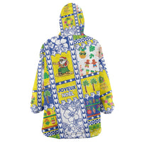 New Caledonia Christmas Wearable Blanket Hoodie Festive Beach Vibes LT05 - Polynesian Pride