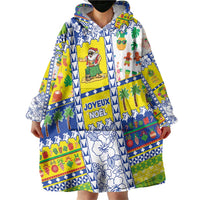 New Caledonia Christmas Wearable Blanket Hoodie Festive Beach Vibes LT05 - Polynesian Pride