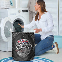 Hawaii November 28th Laundry Basket Kanaka Maoli Tribal Pattern - Polynesian Pride