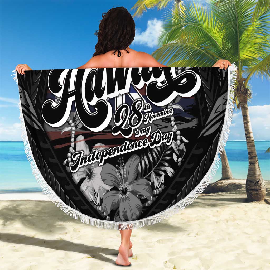 Hawaii November 28th Beach Blanket Kanaka Maoli Tribal Pattern - Polynesian Pride