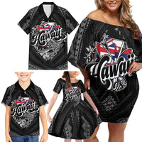 Hawaii November 28th Family Matching Off Shoulder Short Dress and Hawaiian Shirt Kanaka Maoli Tribal Pattern LT05 - Polynesian Pride