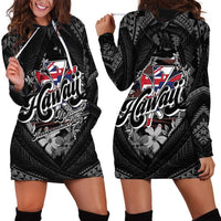 Hawaii November 28th Hoodie Dress Kanaka Maoli Tribal Pattern LT05 - Polynesian Pride