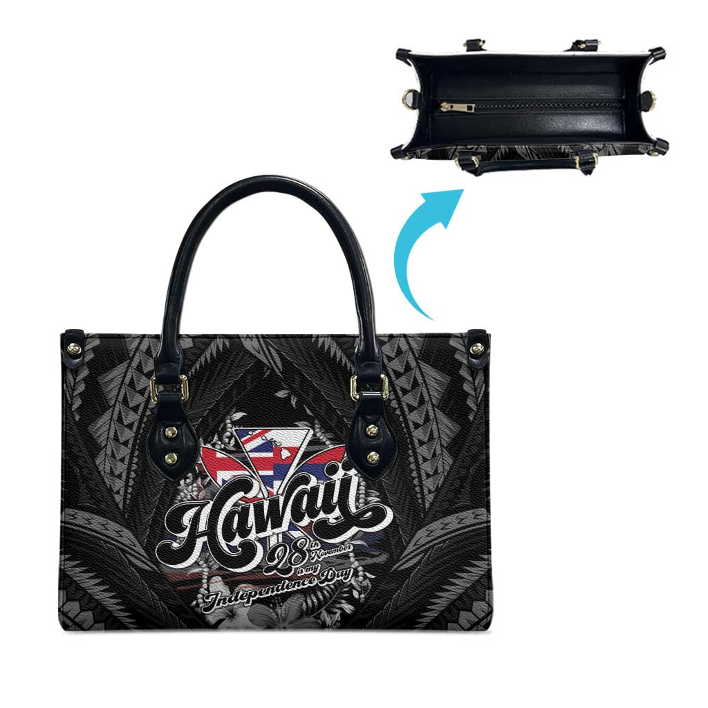 Hawaii November 28th Leather Bag Kanaka Maoli Tribal Pattern - Polynesian Pride