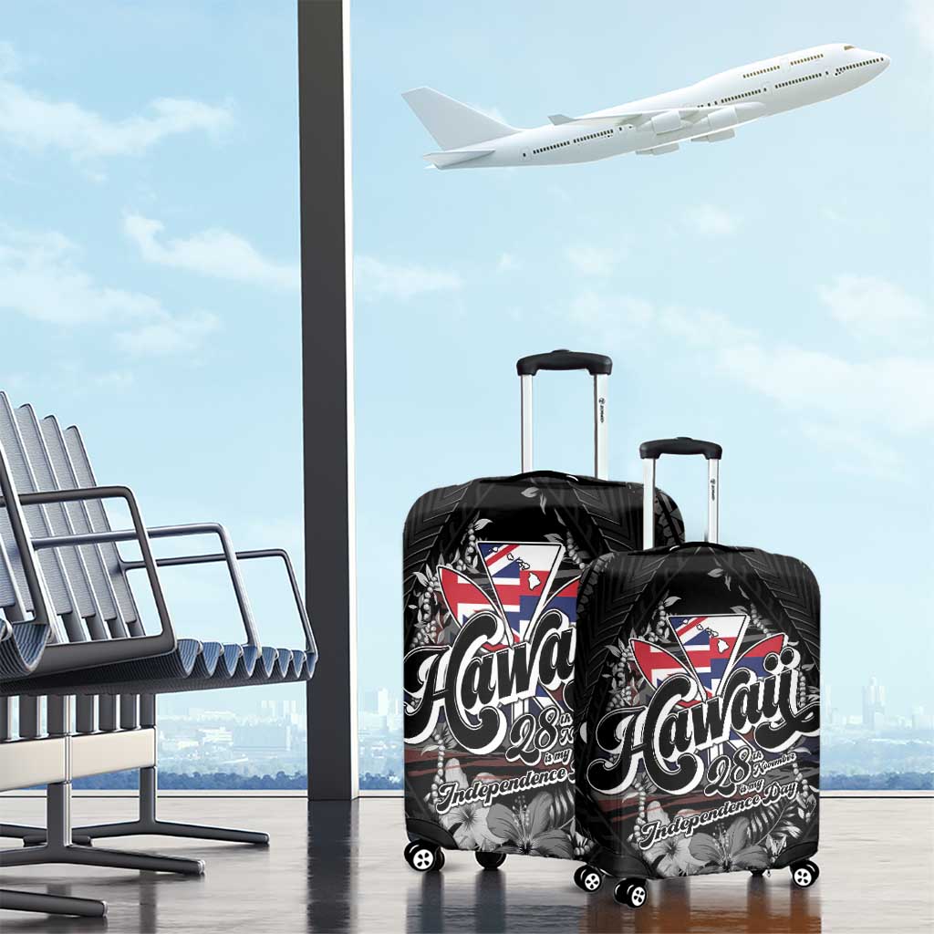 Hawaii November 28th Luggage Cover Kanaka Maoli Tribal Pattern - Polynesian Pride