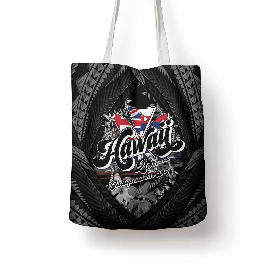 Hawaii November 28th Tote Bag Kanaka Maoli Tribal Pattern LT05 - Polynesian Pride
