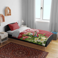 Puerto Rico Coqui Frog Bedding Set Tropical Flowers Polynesian Style - Polynesian Pride