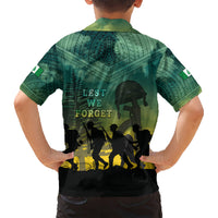 Norfolk Island ANZAC Day Kid Hawaiian Shirt Lest We Forget LT05 - Polynesian Pride