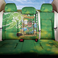 Hawaii Saint Patrick's Day Back Car Seat Cover Funny Surfing Leprechaun LT05 One Size Green - Polynesian Pride