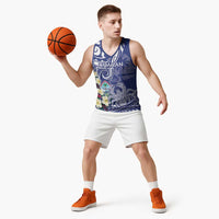 Personalised Hafa Adai Guam Basketball Jersey Latte Stone With Coconut Crab