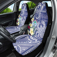 Hafa Adai Guam Car Seat Cover Latte Stone With Coconut Crab
