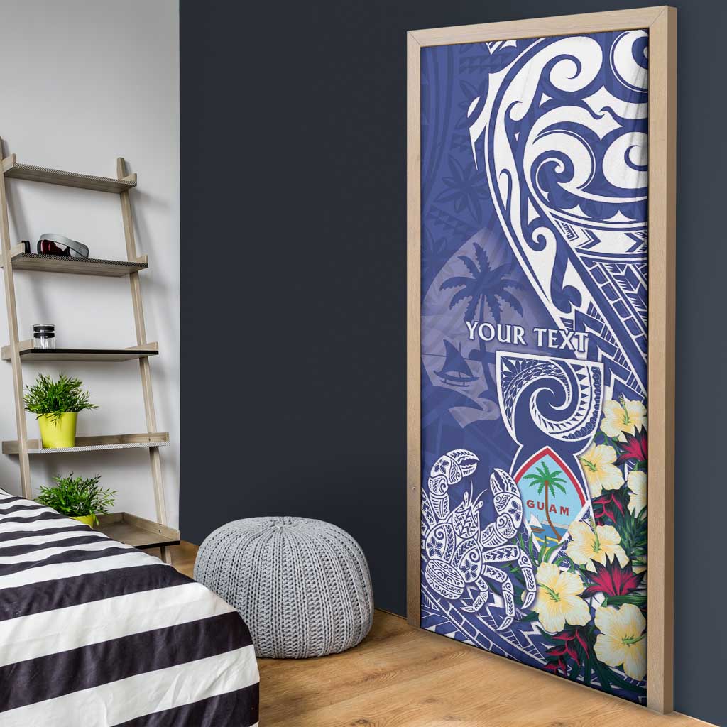 Personalised Hafa Adai Guam Door Cover Latte Stone With Coconut Crab LT05 - Polynesian Pride